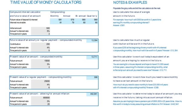 Maths of money & time value of money calculator - Image 3