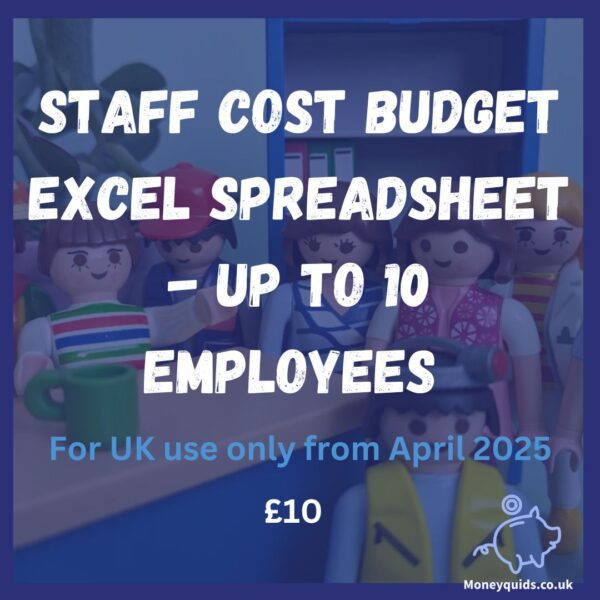 Staff Cost Budget for 10 Employees