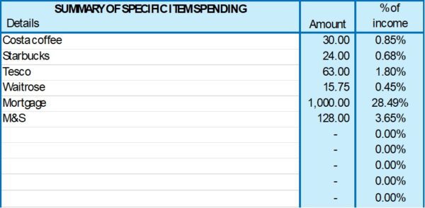 Smart Spend and Save Excel Calculator - Image 5
