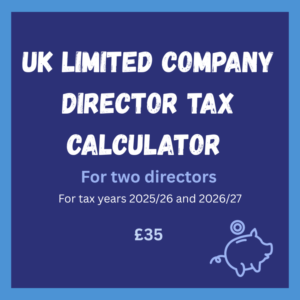 UK Limited Company Director Tax Calculator - Two Directors