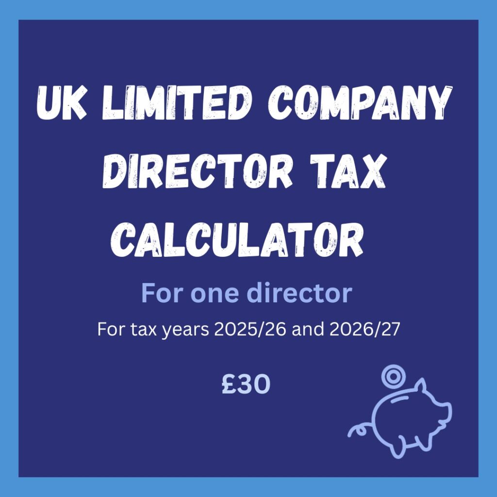 UK Limited Company Director Tax Calculator - One Director