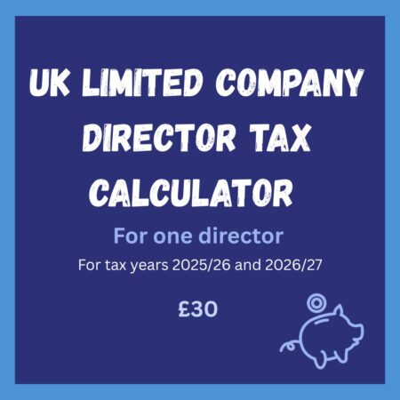 UK Limited Company Director Tax Calculator - One Director